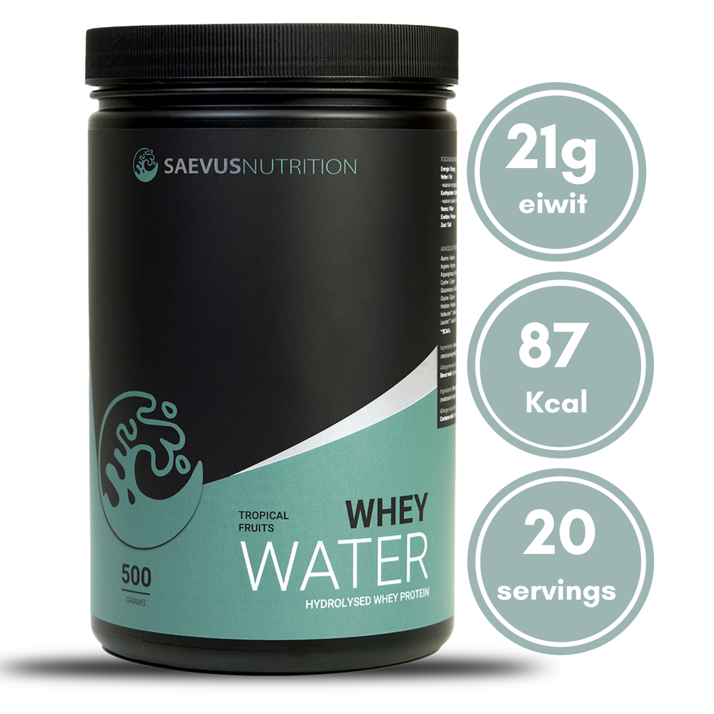 Clear Whey Saevus Nutrition Whey Water Tropical Fruits Vooraanzicht
